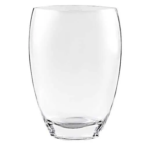 12" Mouth Blown Crystal Classic Vase