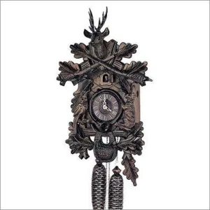 19" Hunter Theme Eight Day Movement Black Forest German Cuckoo Clock