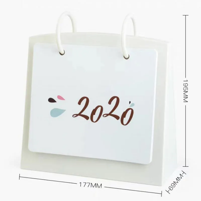 2020 Calendar Office Desktop with Desk Calendar Creative Desktop Diary