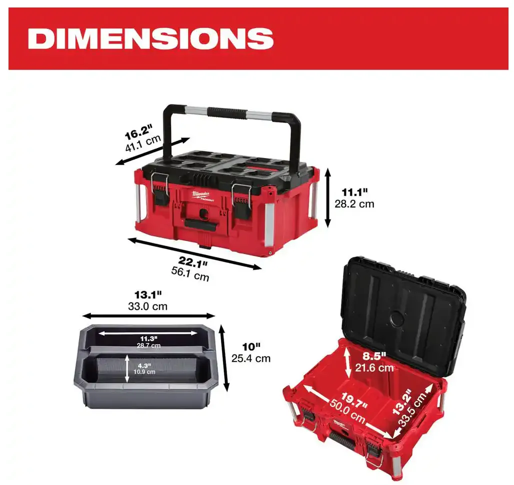 48-22-8425 Milwaukee PACKOUT Large Tool Box