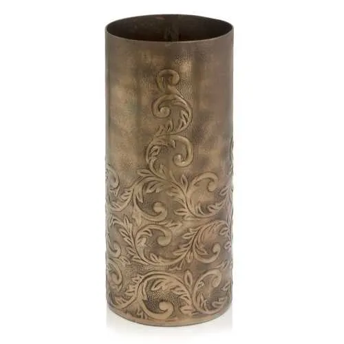 5" x 5" x 12.5" Copper Small Cylinder Vase