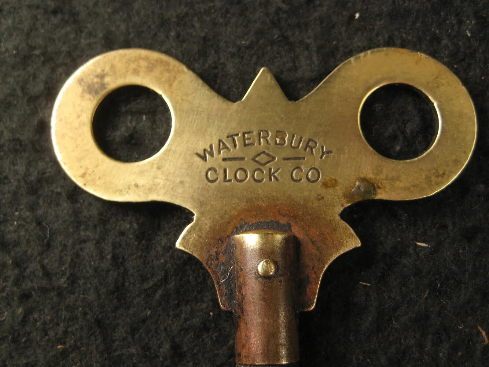 Antique American Waterbury Clock Co. Rare Name Stamped  Clock Key C.1870