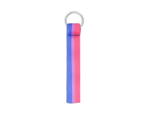 Bisexual Flag Colored Lanyard Style Keychains