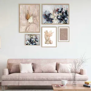 Blushed Neutrals & Navy Gallery Wall Art