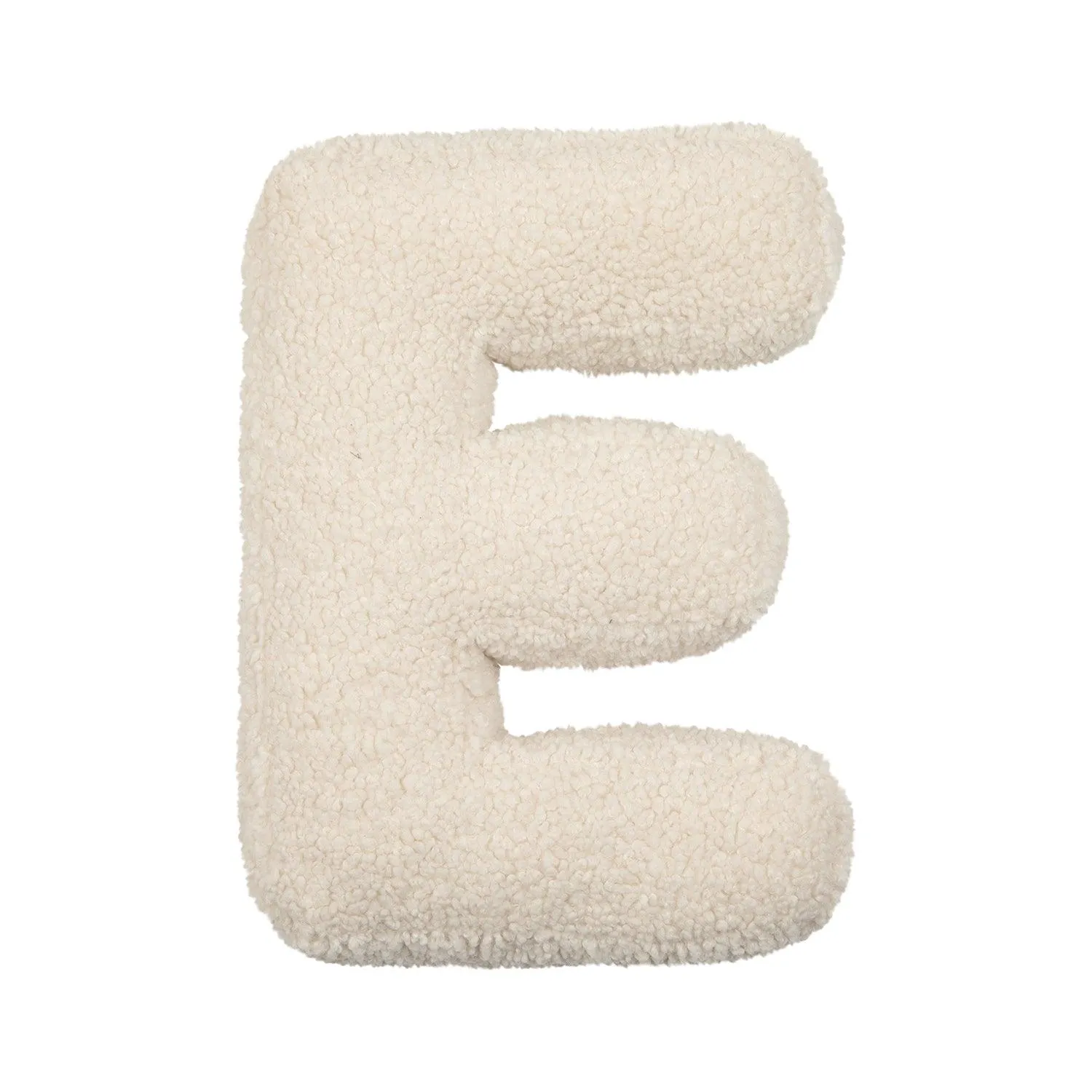 Boucle Letter Cushion E | Teddy Letter Cushion