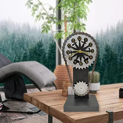 CALANDIS Digital Clock Figurine Plastic Art Metal Modern Living Room Home Table Decor