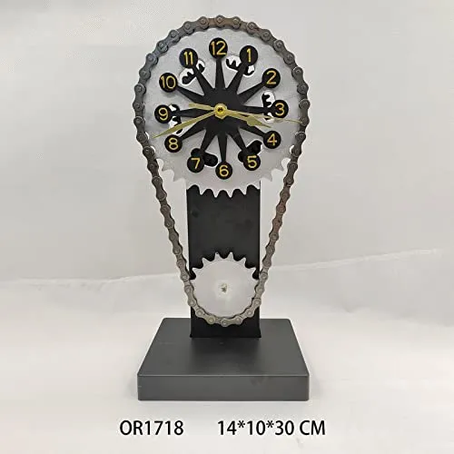 CALANDIS Digital Clock Figurine Plastic Art Metal Modern Living Room Home Table Decor