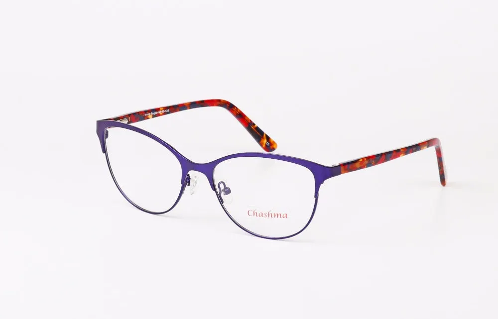 Chashma Brand Women's Frame Glasses Cat Eyes Top Quality W110