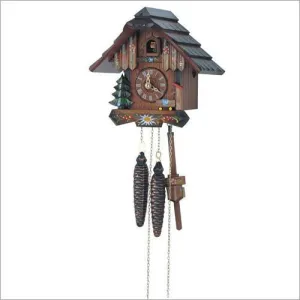 Classic 8"  Hand Painted Black Forest German Cuckoo Clock