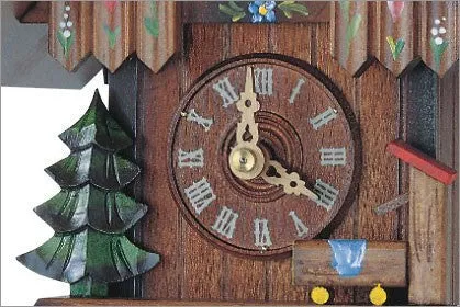 Classic 8"  Hand Painted Black Forest German Cuckoo Clock