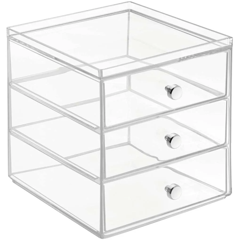 Clear 3-Drawer Organizer