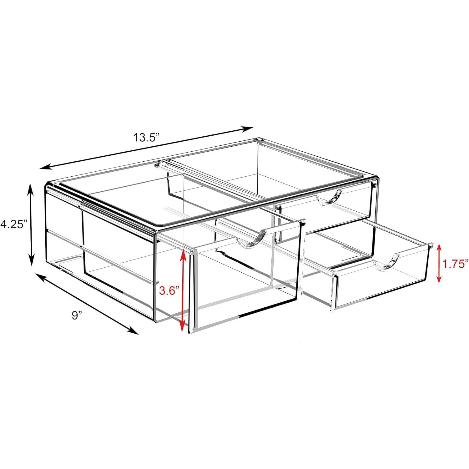 Cosmetic Organizer (3 Drawer)