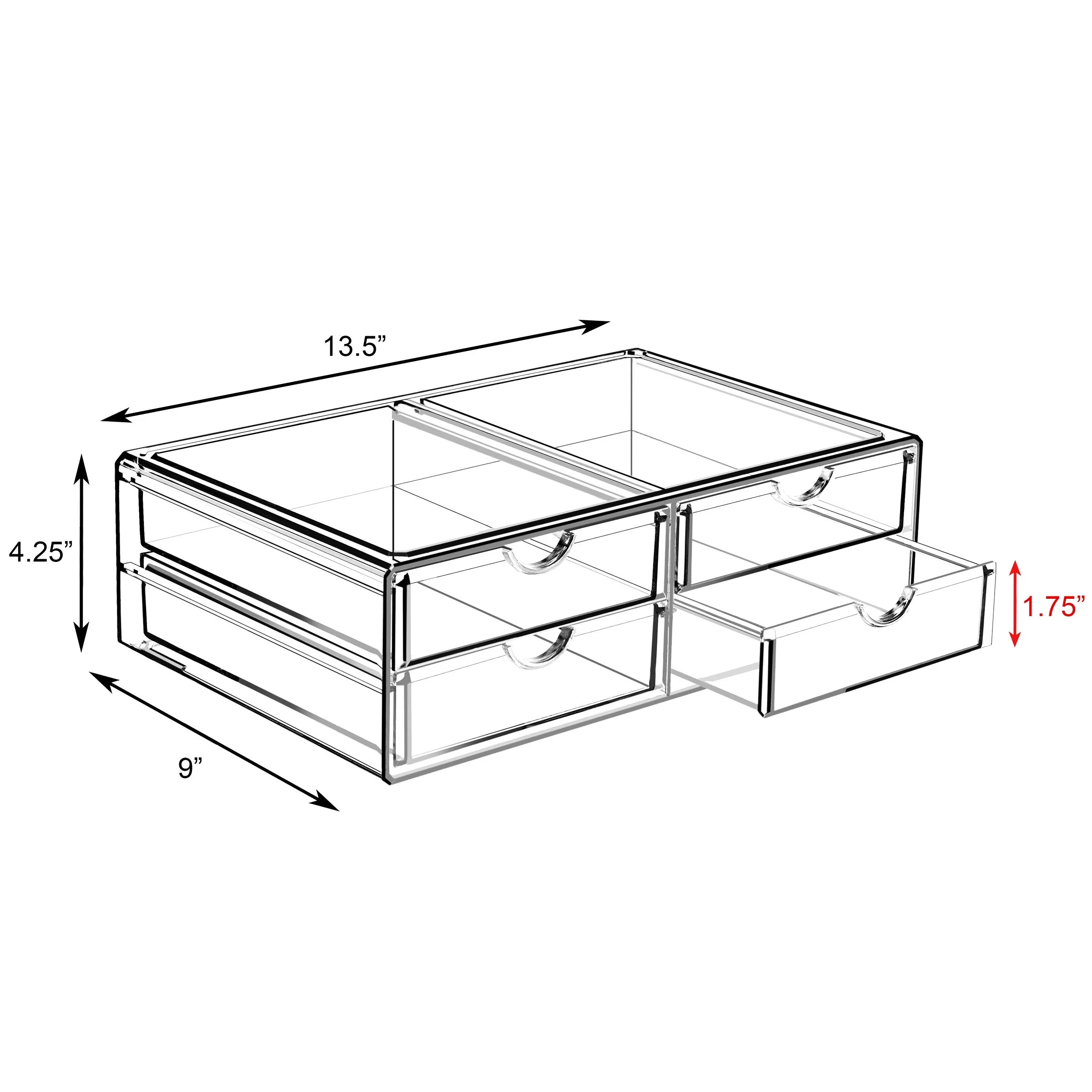 Cosmetic Organizer (4 Drawer)