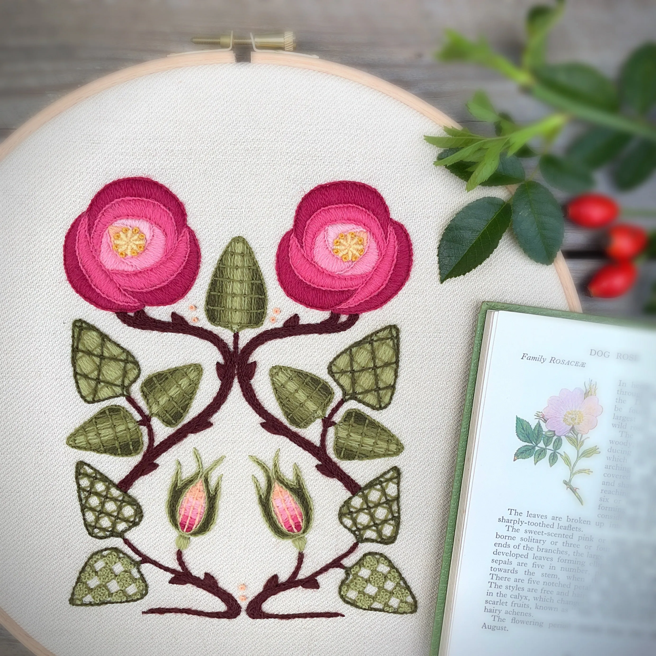 Crewel Work Embroidery Kit The Rose Collector