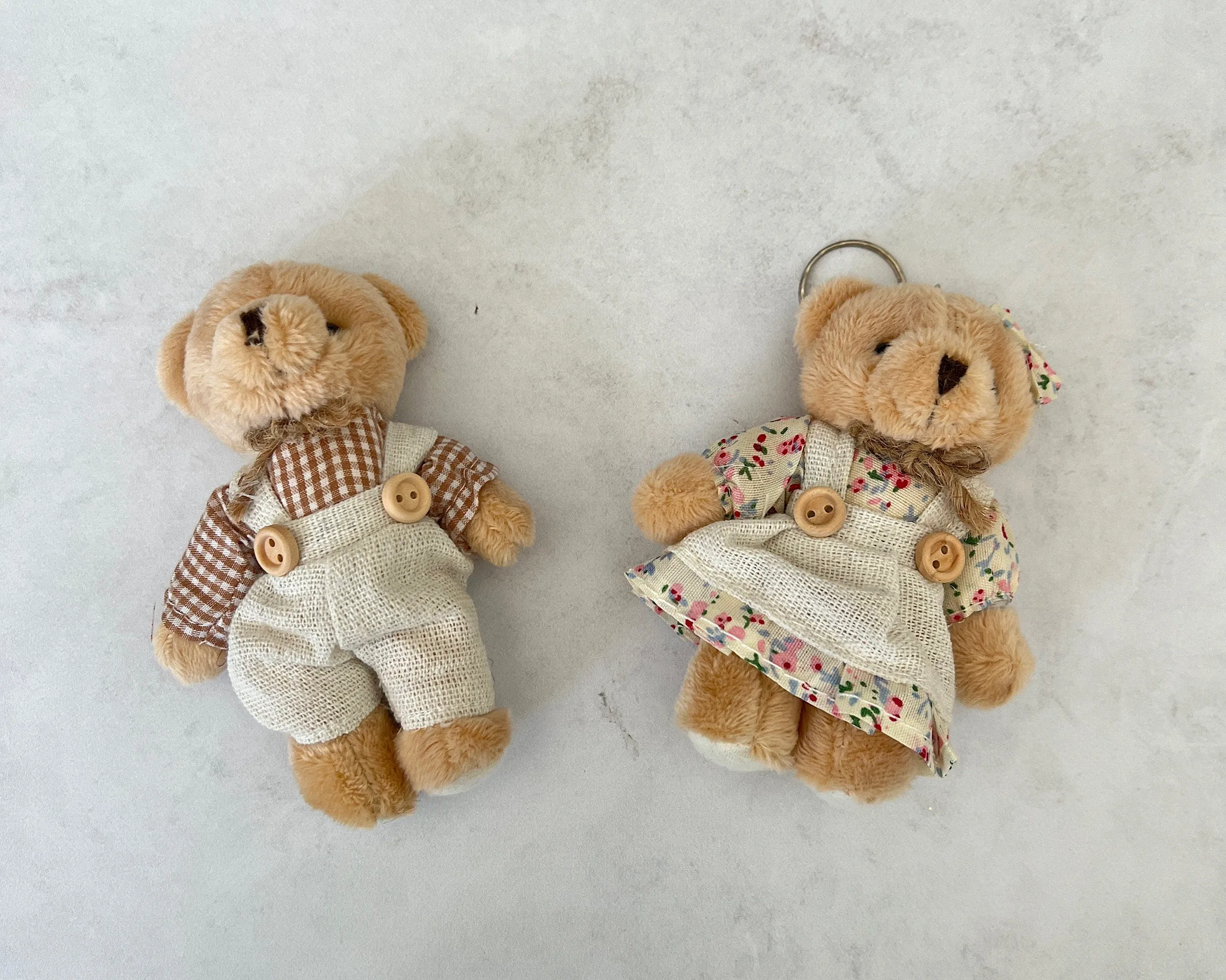 Custom Plush Teddy Bear Keychain, Custom Baptism Favors, Baby Shower Party Favors, Welcome Baby Decor, Birthday Bear, We Can Bearly Wait