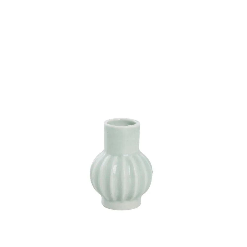 Dehmira mini vase ceramics 7.2 cm sage green