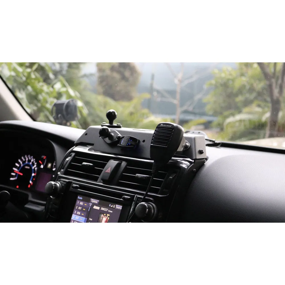 Expedition Essentials - Dash Mount Powered Accessory Mount with Wiring Cover (T4RPAM) - Toyota 4Runner (2014-2020)