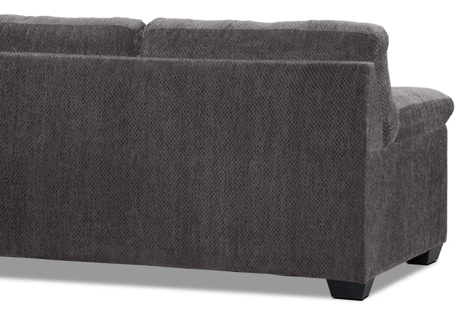 Farrow 2-Piece Chenille Right-Facing Sofa Bed Sectional - Grey