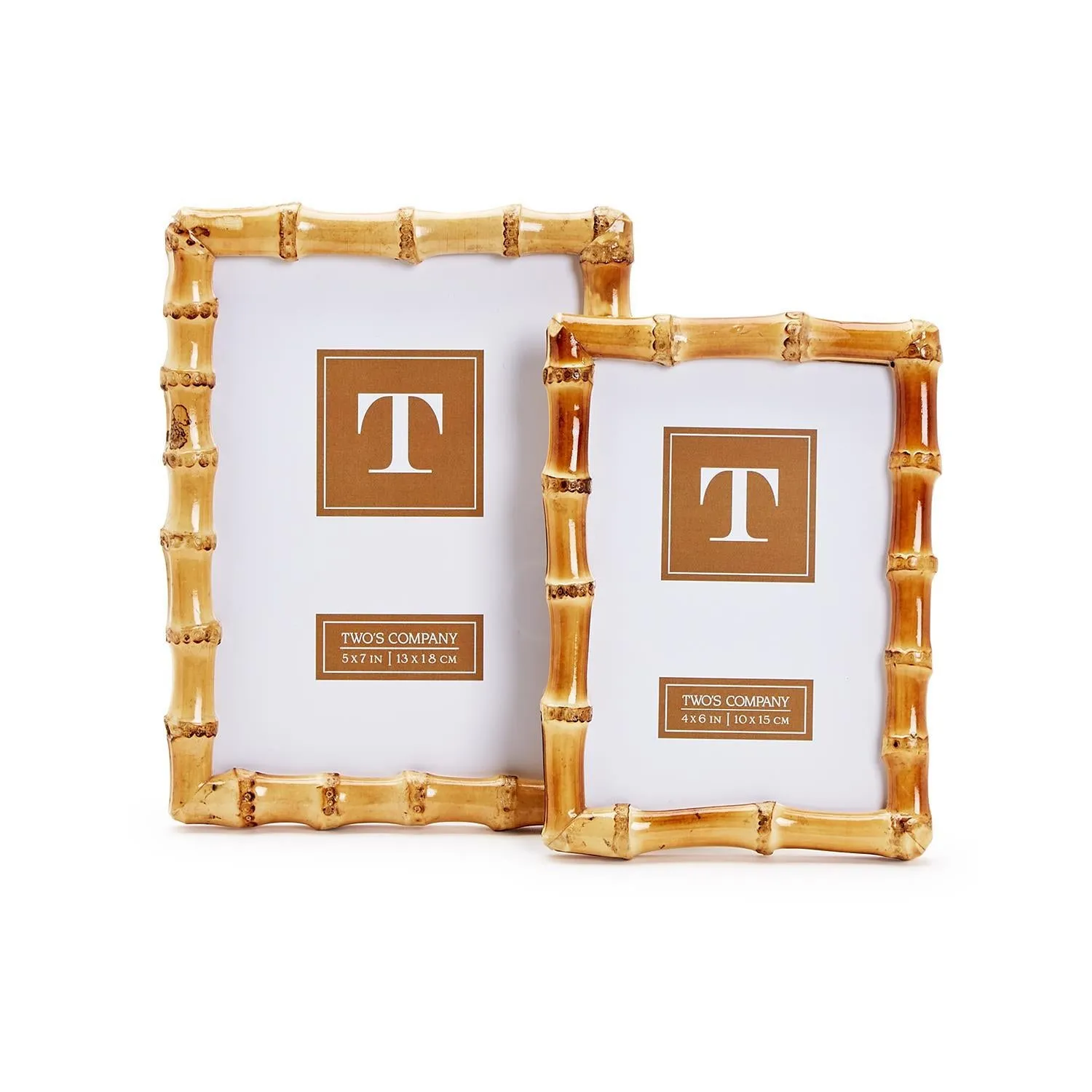 Faux Bamboo Photo Frames