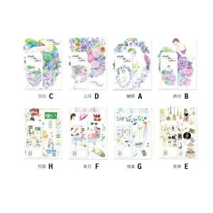 Flowers Plants Envelopes Set Eternal Flowers 2 Envelopes 4 Stationery Illustrated Envelope NP-H7TAY-315