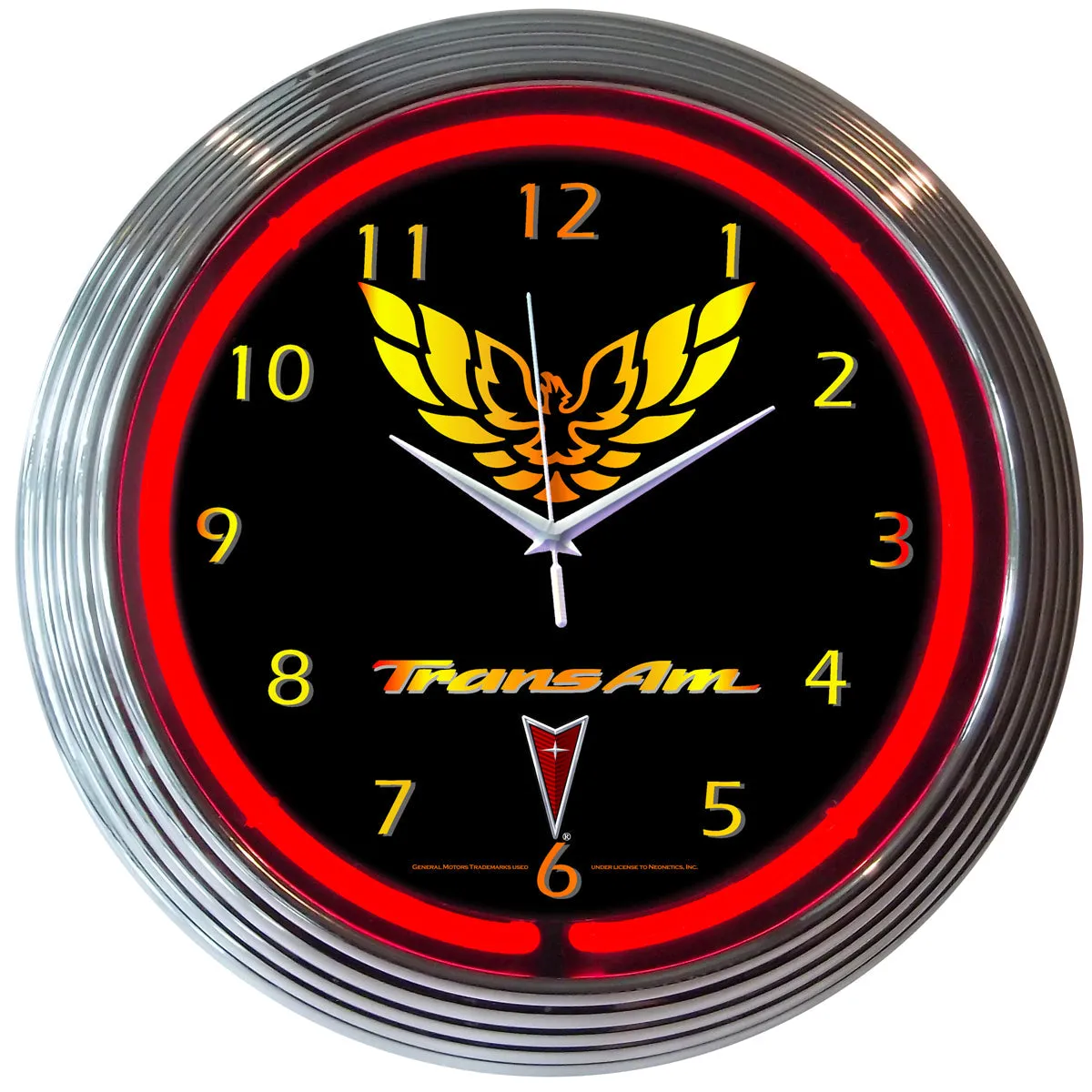 GM TRANS AM NEON CLOCK