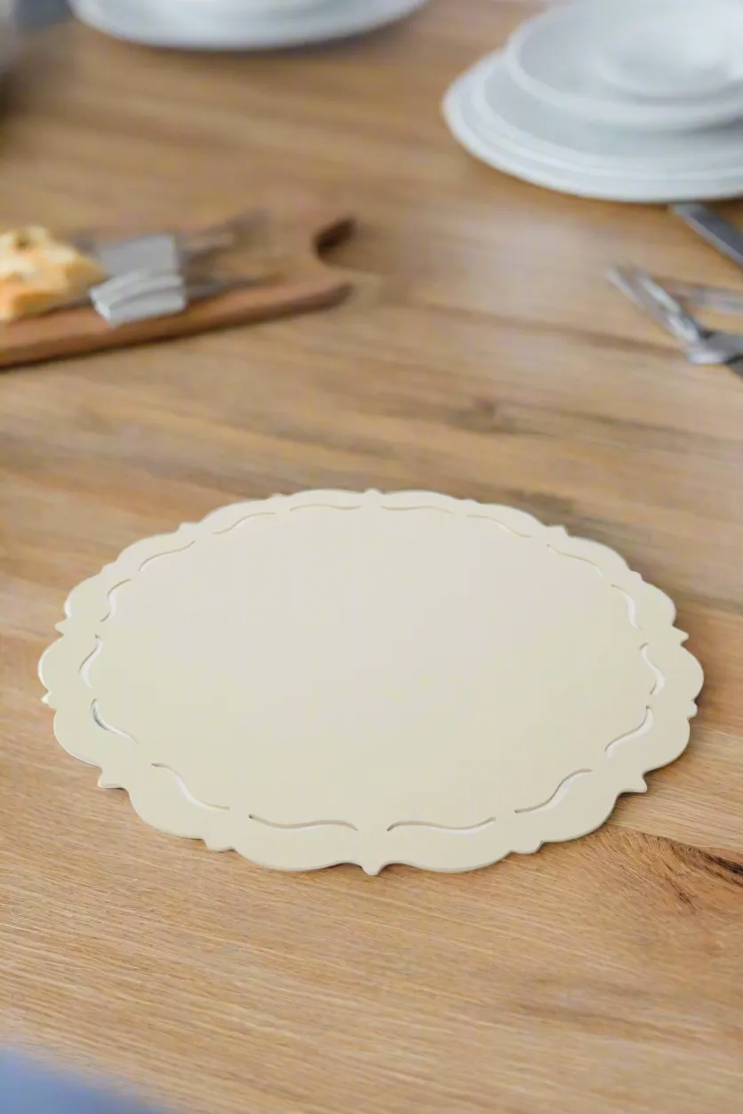 Gold Round Solid Placemat