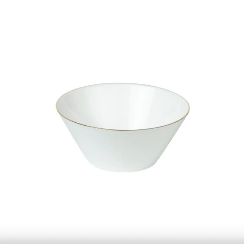 Golden Opal Diwali Structure Golden Rim Bowl 23cm (Set of 6)