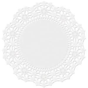 Greaseproof Doilies 4in Round White 30/Pkg