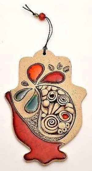 Hamsa Hand With Four leaves For Energy Luck & Success ( Small Size )