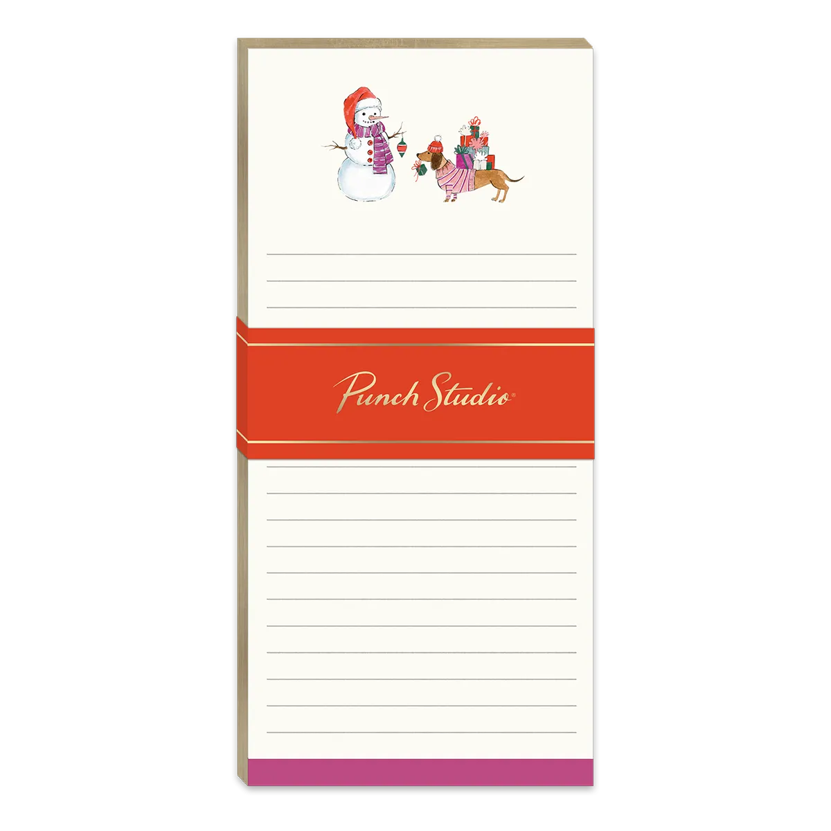 Holiday Dachshund Magnetic List Pad