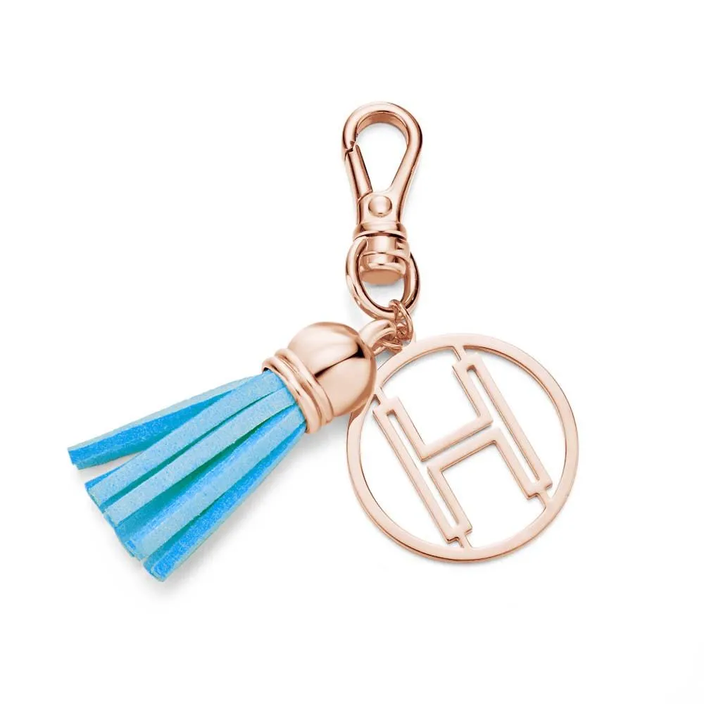 Initial Letter Tassel Keychain Personalized Monogram Keychain Gifts for Her