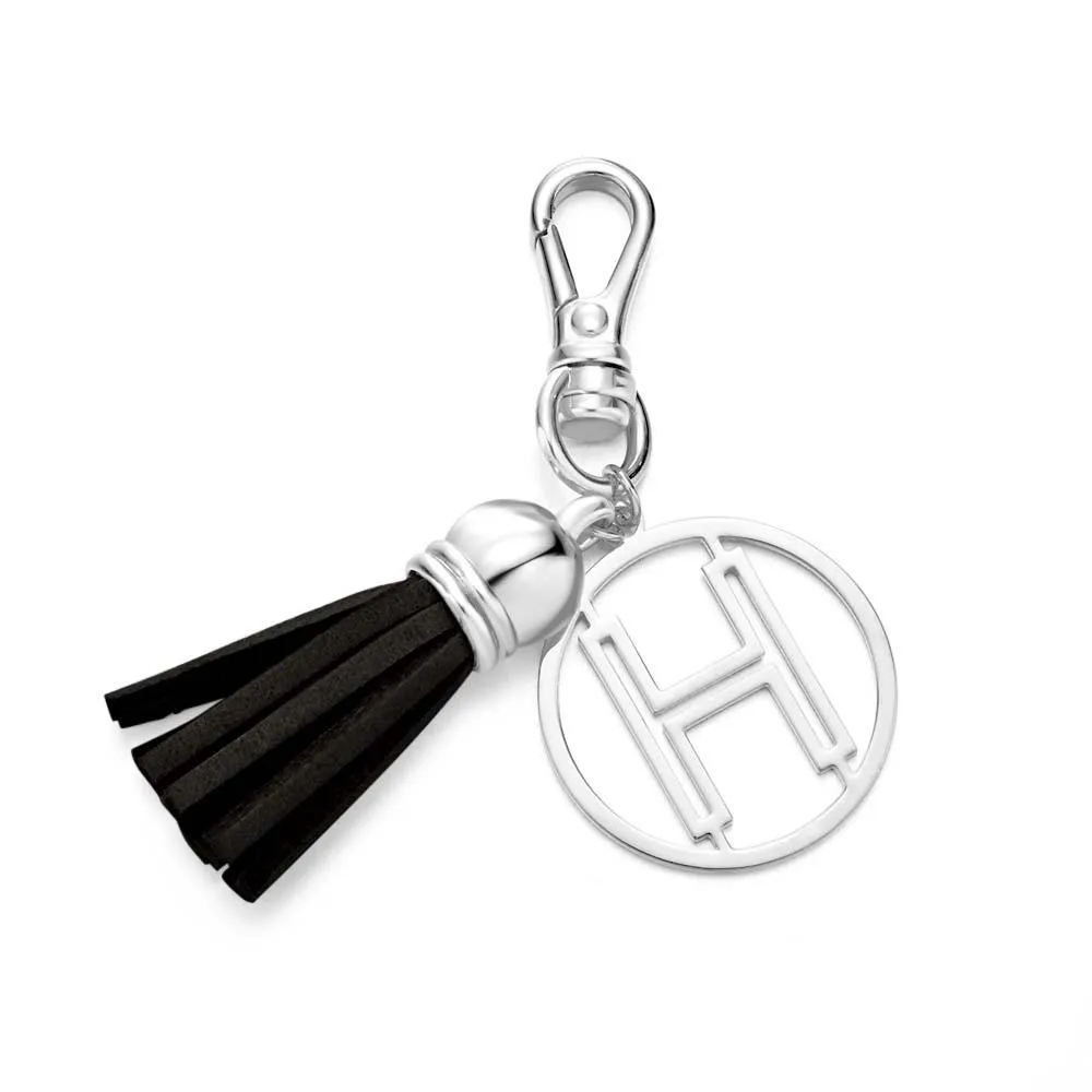 Initial Letter Tassel Keychain Personalized Monogram Keychain Gifts for Her