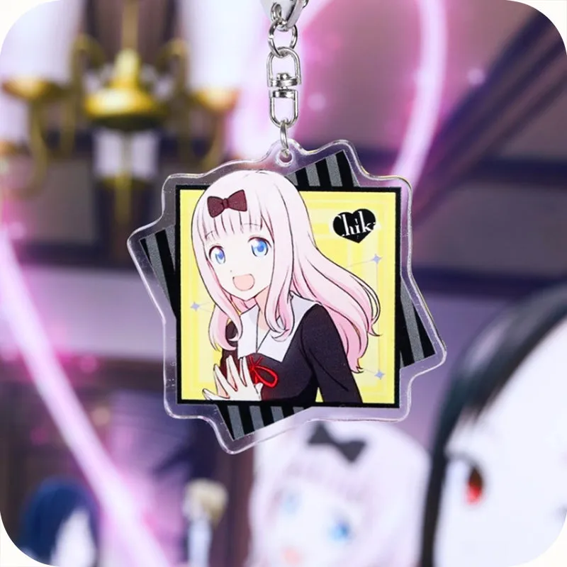 Kaguya-Sama Love Is War Character Style Acrylic Keychains