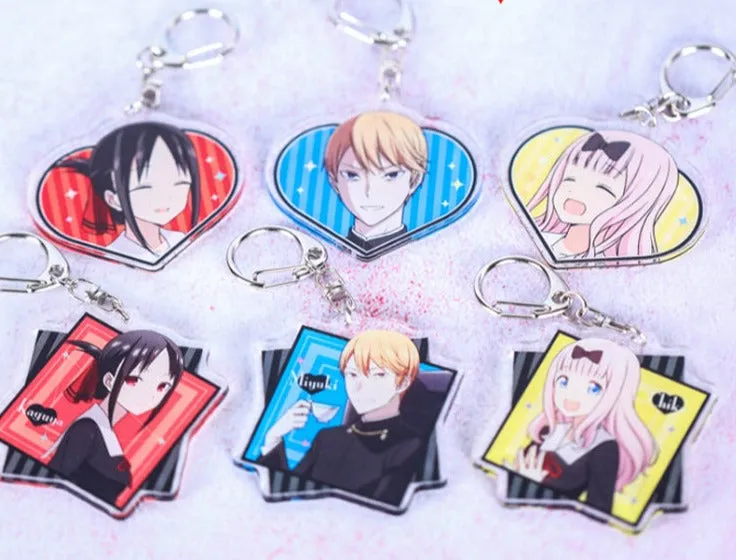 Kaguya-Sama Love Is War Character Style Acrylic Keychains