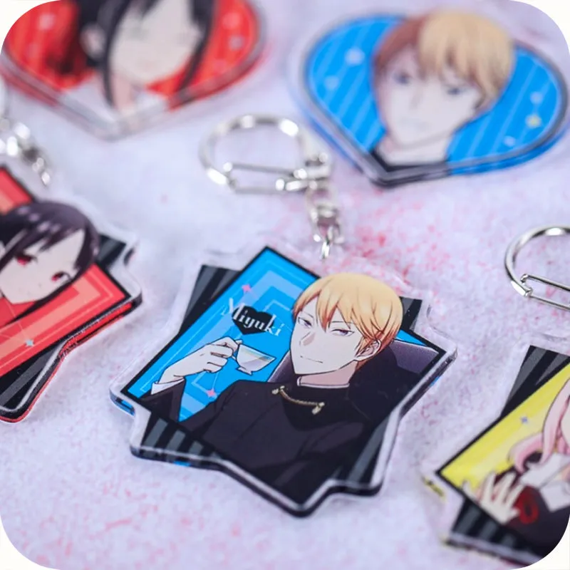 Kaguya-Sama Love Is War Character Style Acrylic Keychains