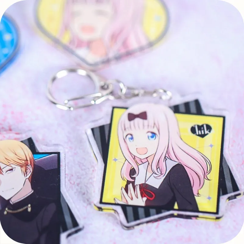 Kaguya-Sama Love Is War Character Style Acrylic Keychains