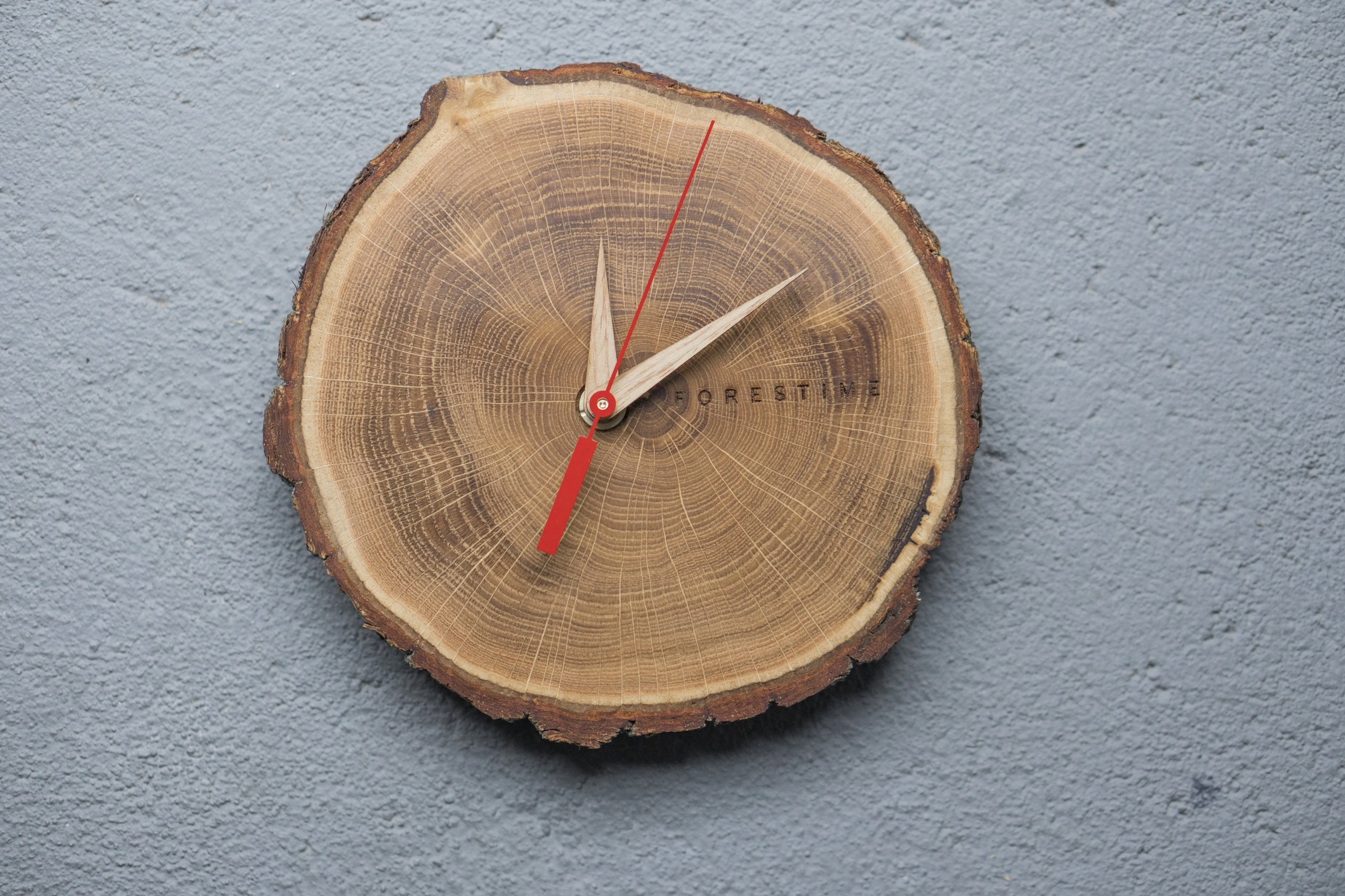 Laika Oak Slice Wall Clock