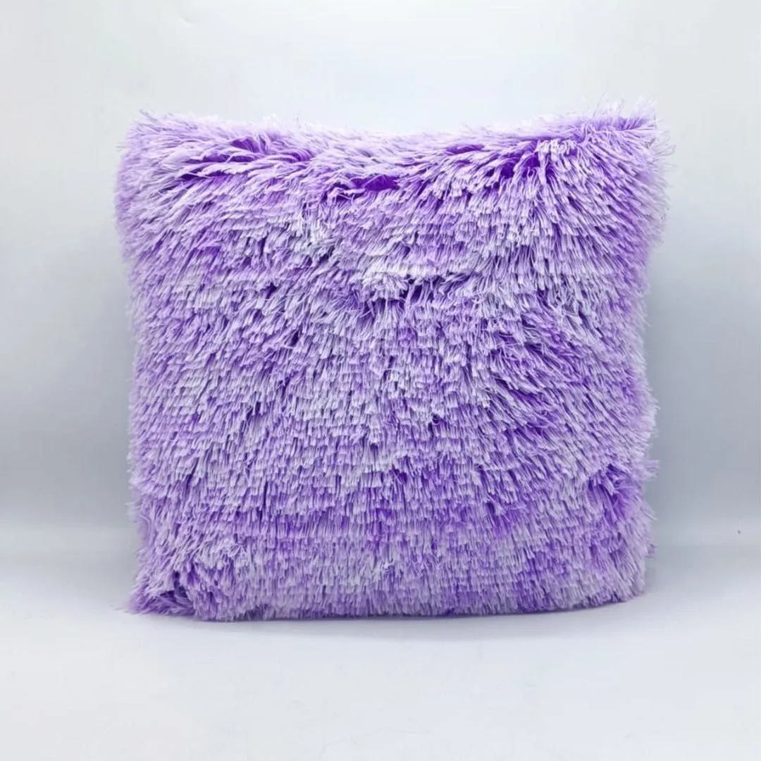 Luxury Long Fur Plush Cushion 16 x 16 inches 1040358