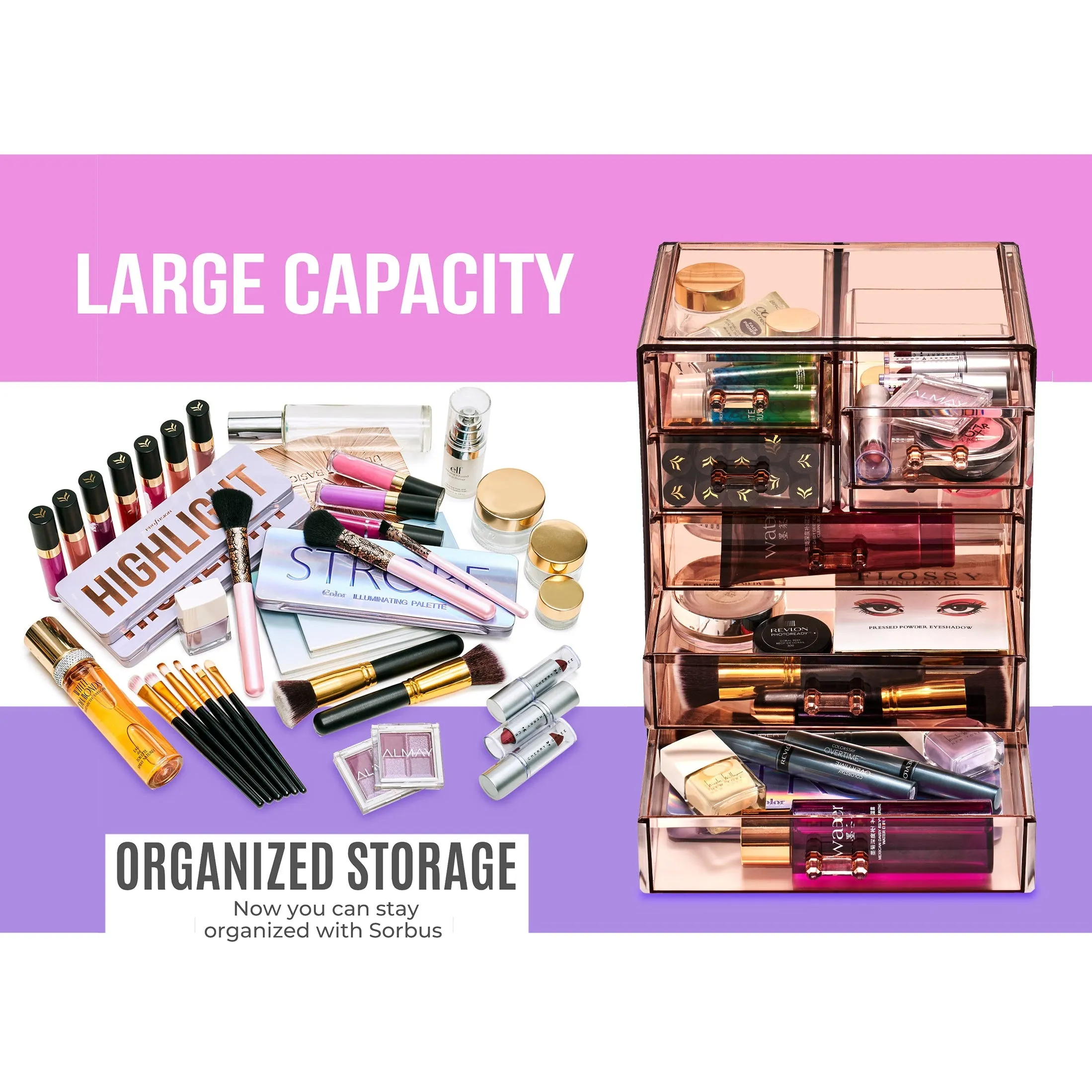 Makeup Organizer Drawer Set (7 Drawer)