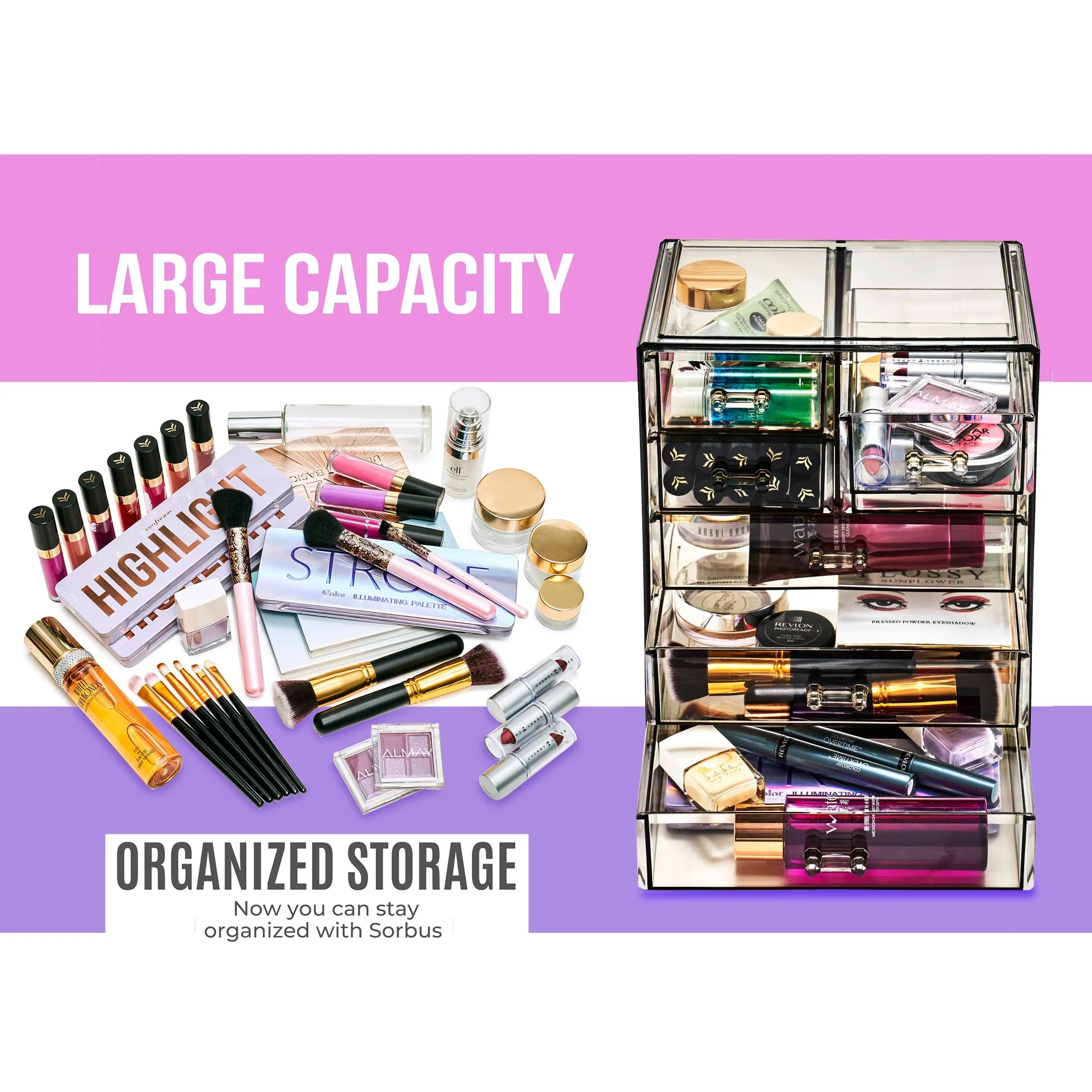 Makeup Organizer Drawer Set (7 Drawer)