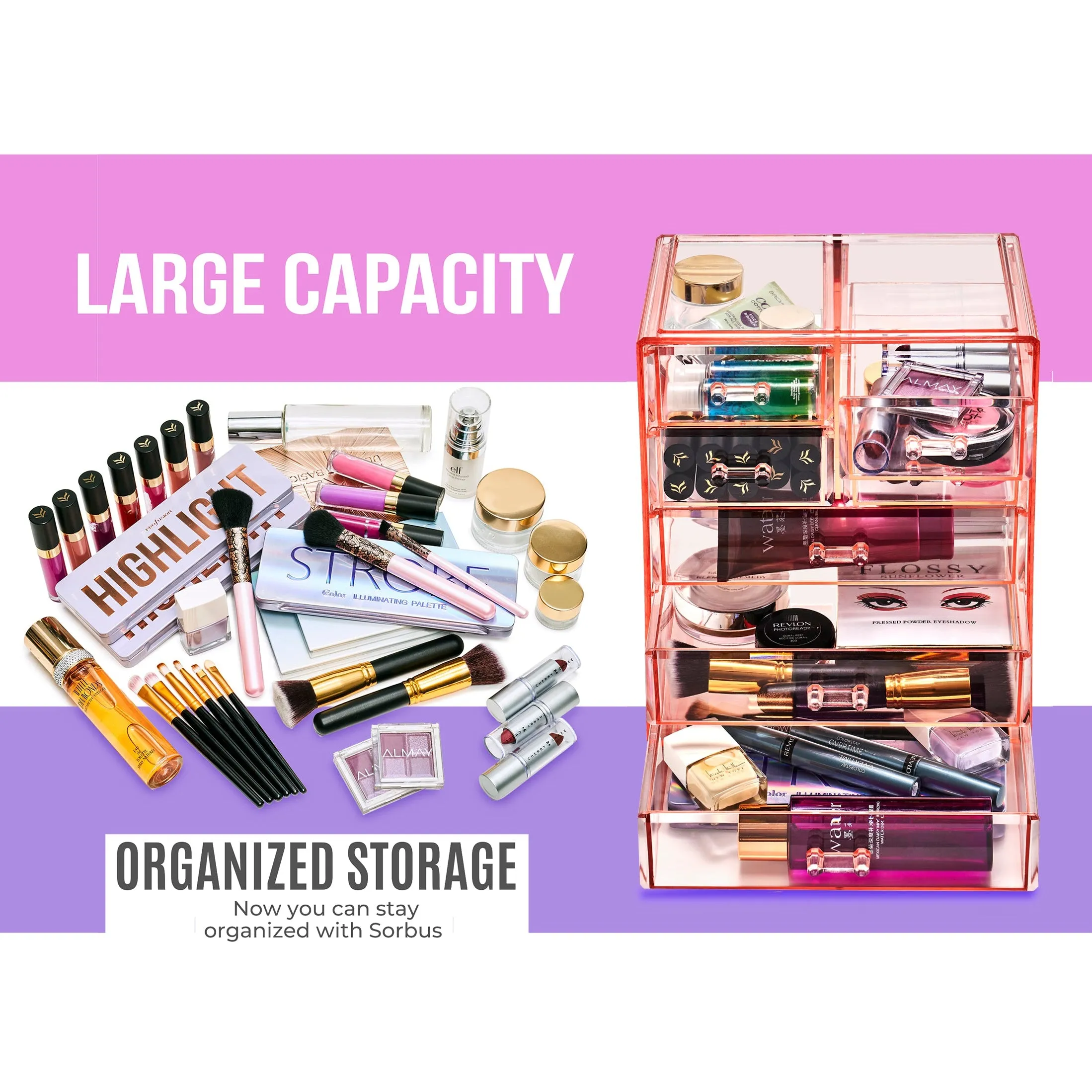 Makeup Organizer Drawer Set (7 Drawer)