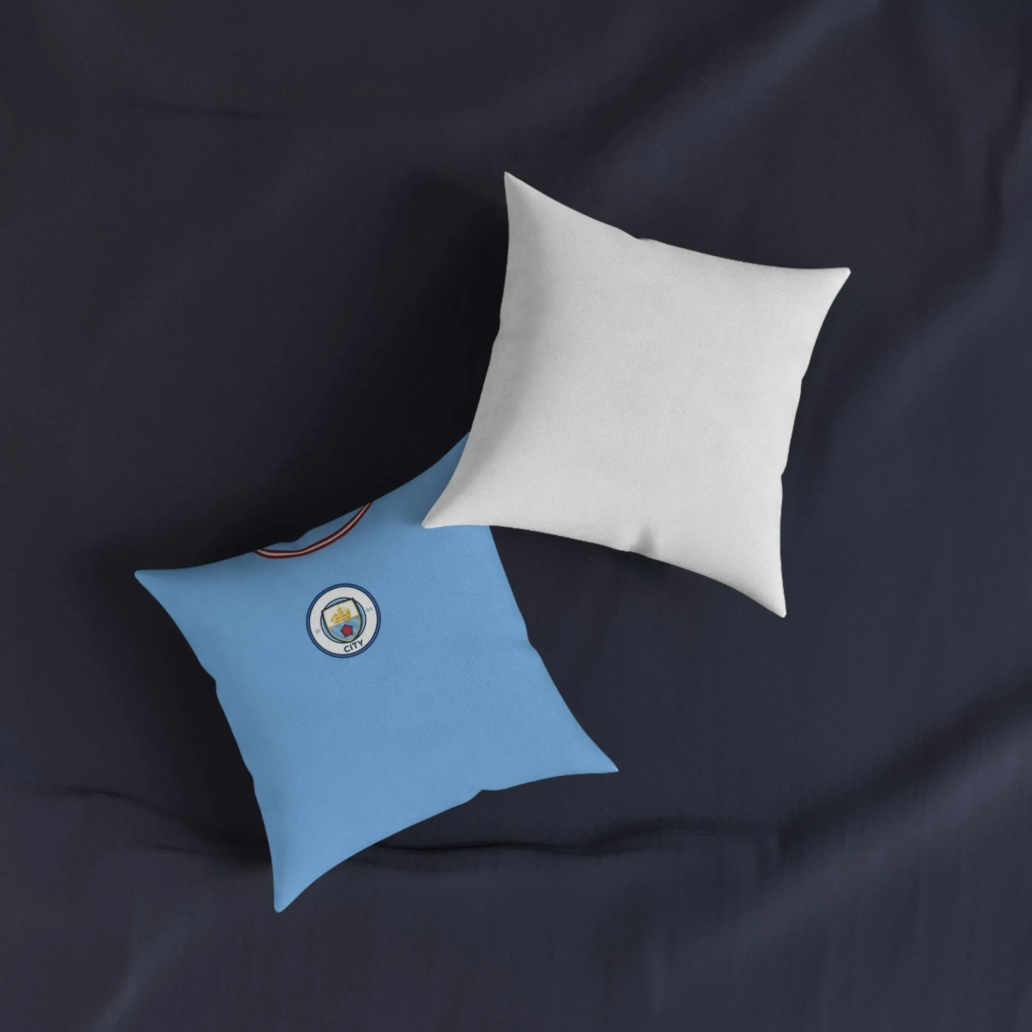 Man City Home Kit - Square Pillow