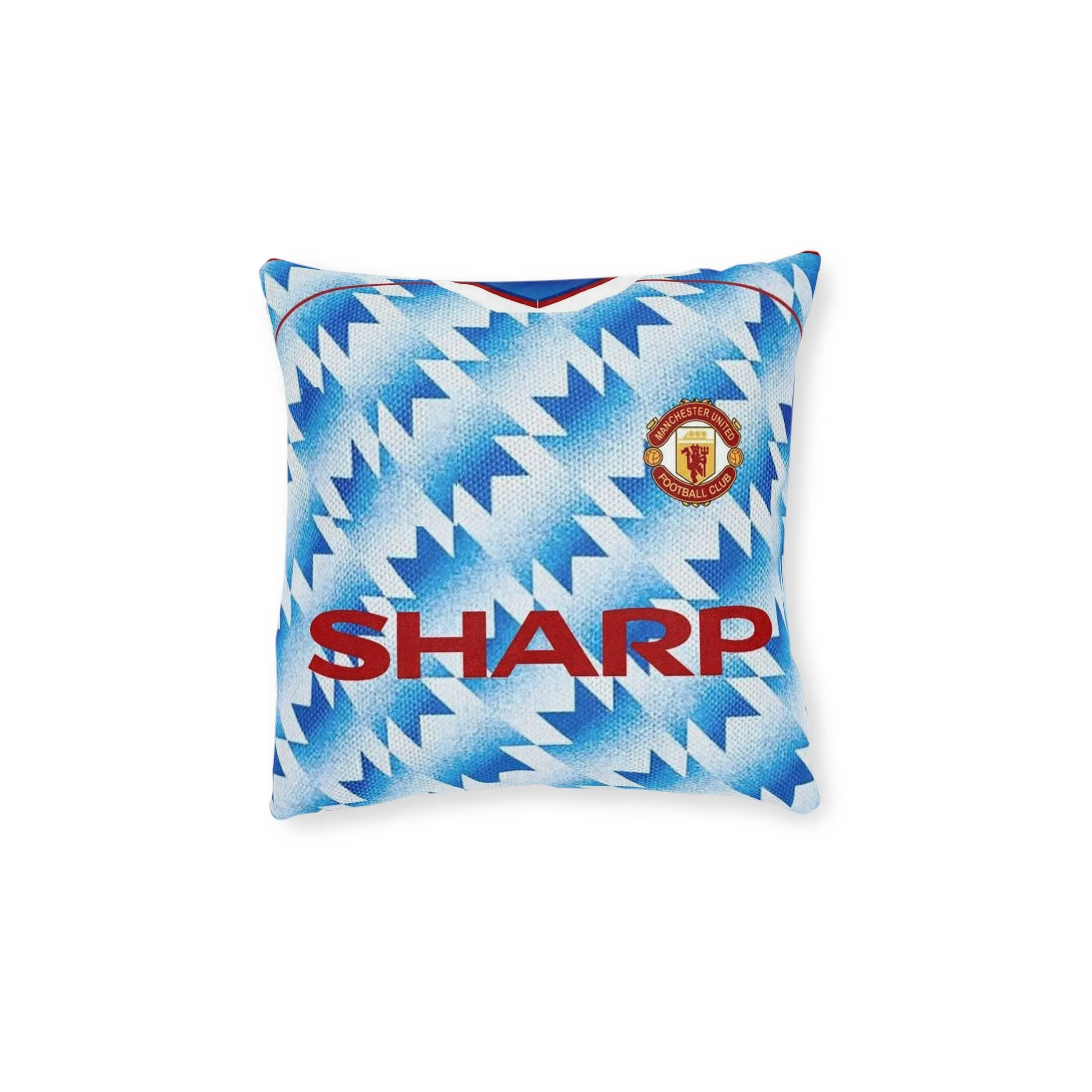 Man Utd Retro 90/91 Away Kit - Square Pillow