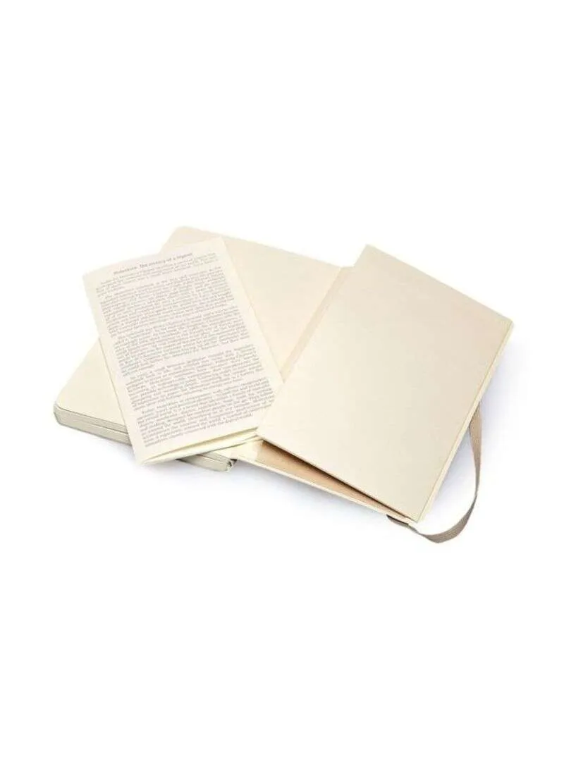 Moleskine Plain Soft Cover Notebook Large Size Khaki