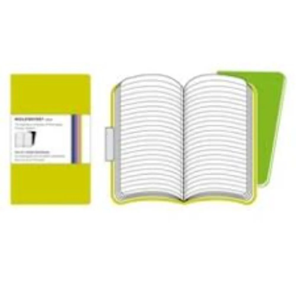 Moleskine Volant Ruled Pocket Notebook Set of 2 Light Green