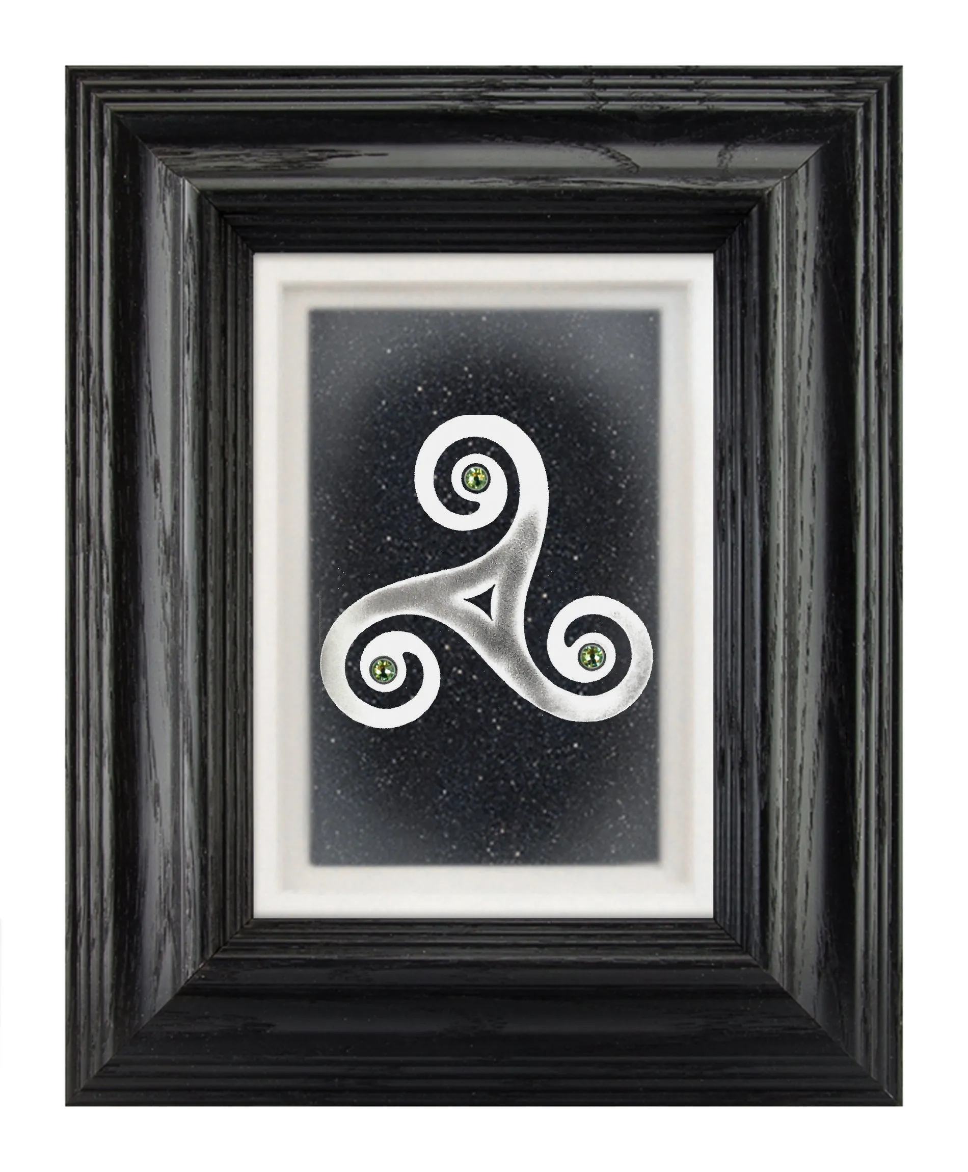 New Grange — Framed Hand-Carved Fine Art Glass