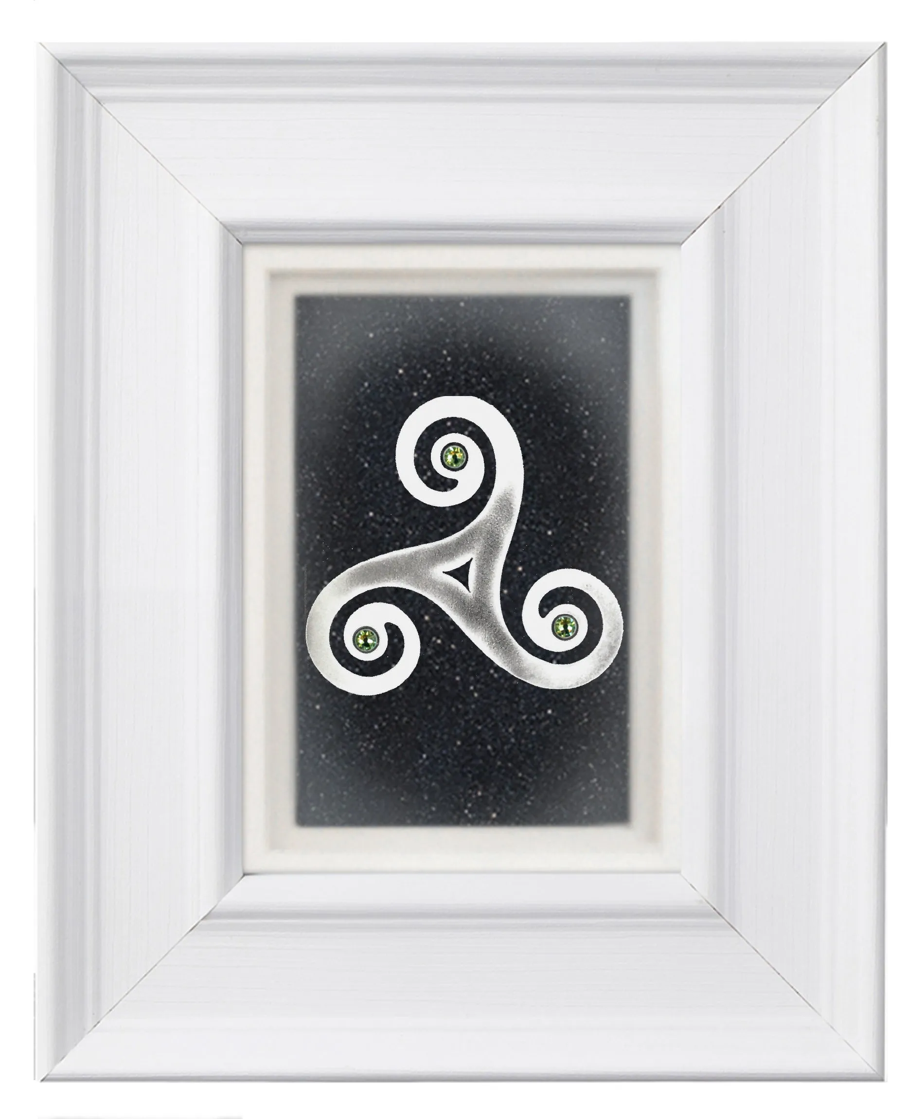 New Grange — Framed Hand-Carved Fine Art Glass