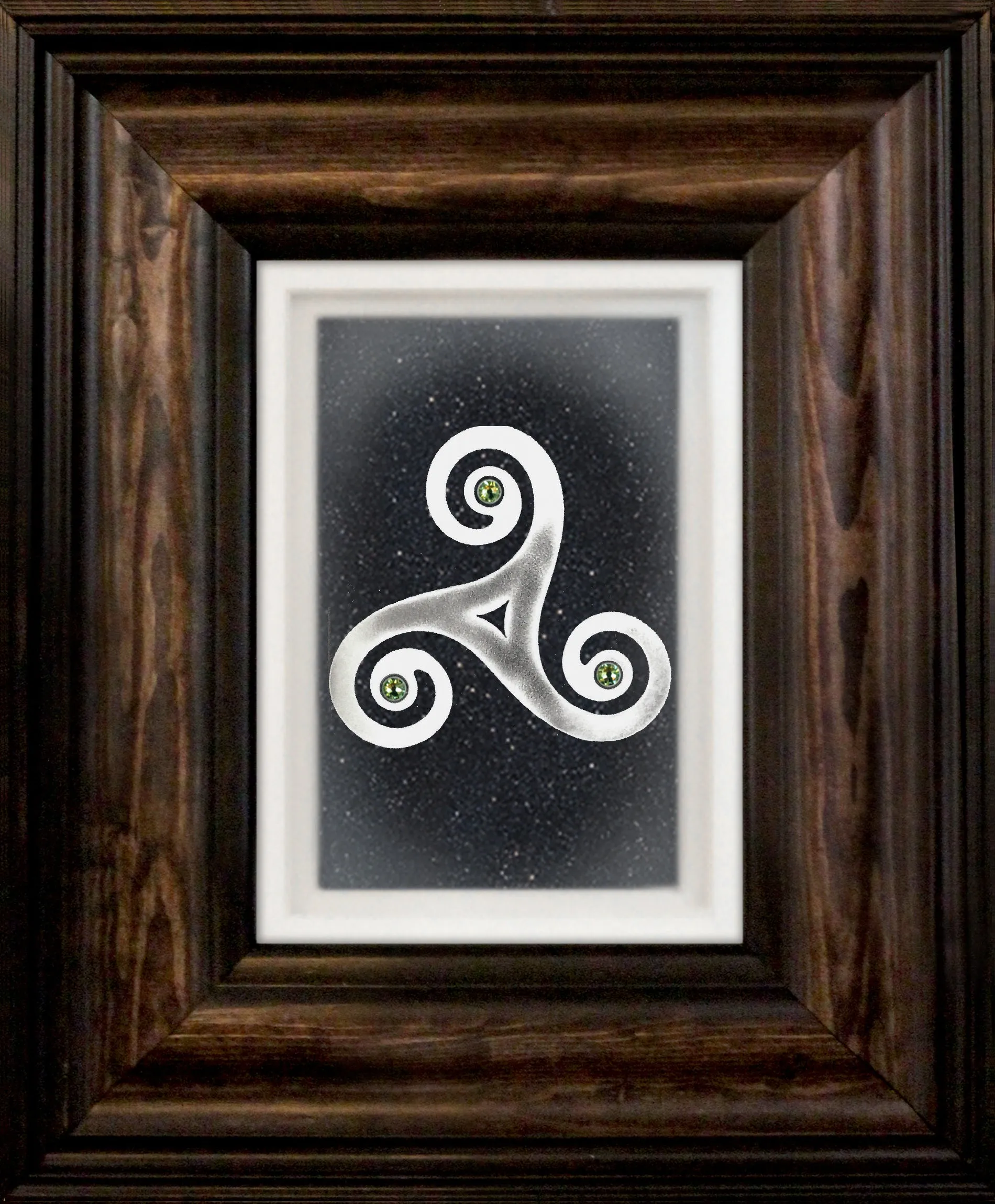 New Grange — Framed Hand-Carved Fine Art Glass