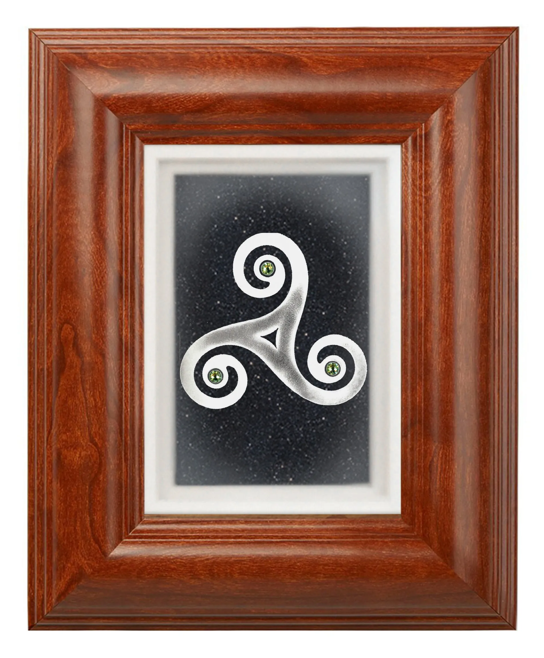 New Grange — Framed Hand-Carved Fine Art Glass