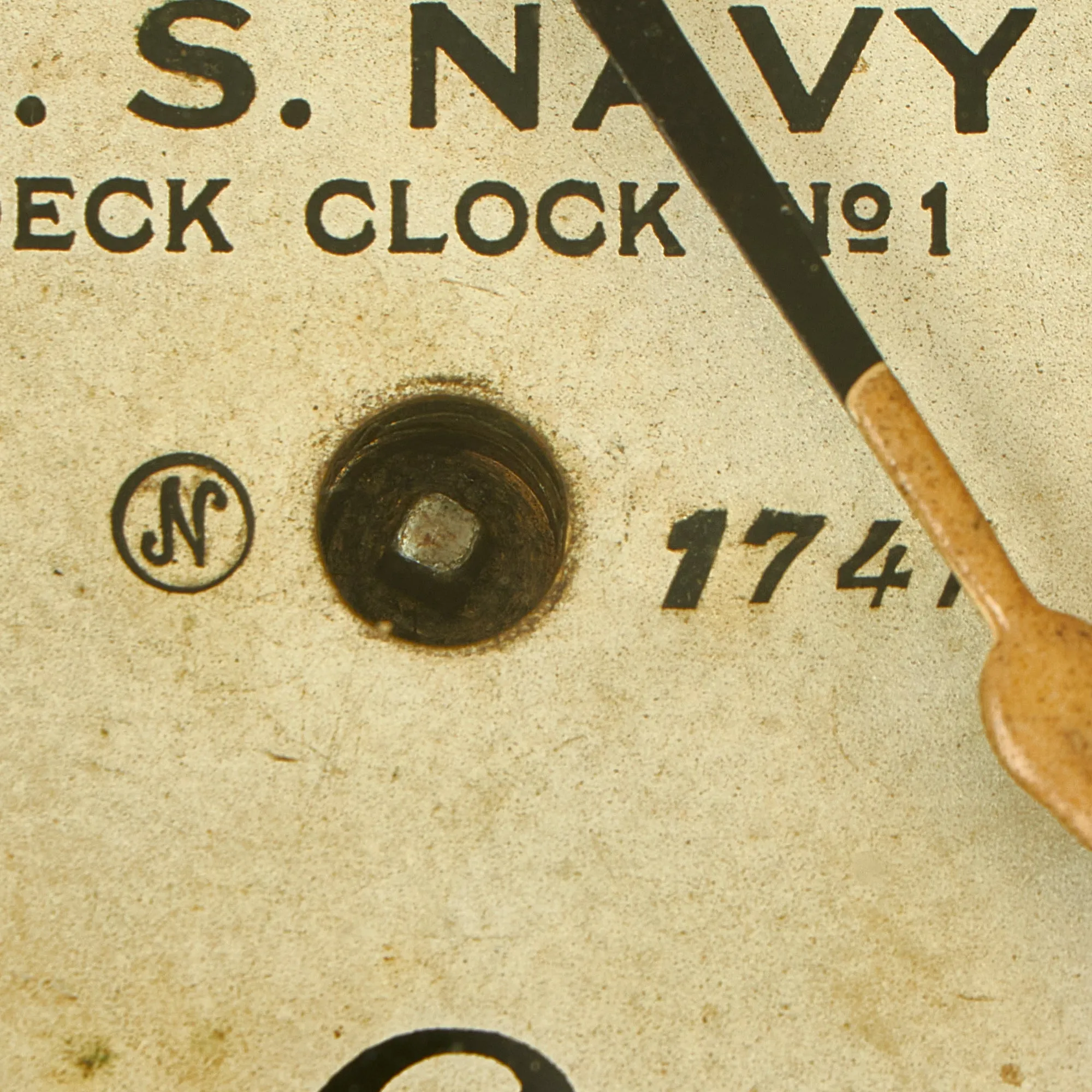 Original Rare Pre-WWII U.S. Navy Brass Ship Clock by Seth Thomas With Winding Key - Fully Functional